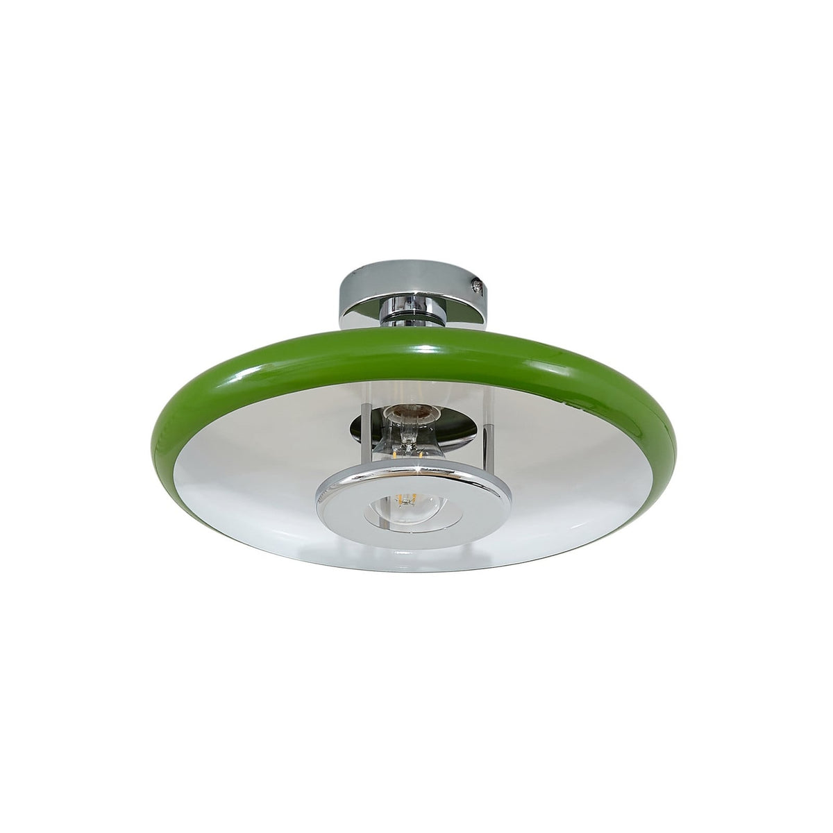 Branford 13 3/4" Green Ceiling Light
