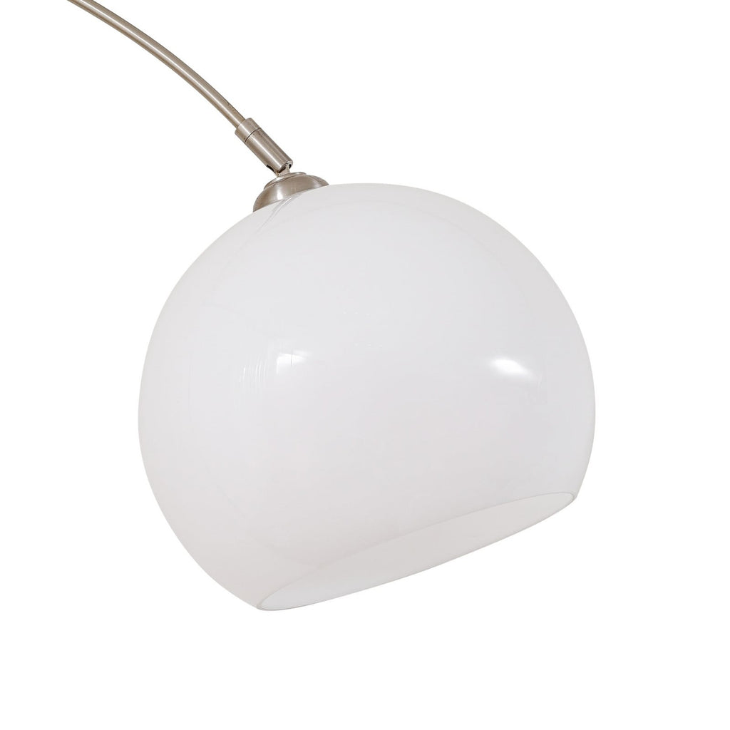 Alverton 79 3/4" White Chrome Arc Lamp