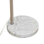 Alverton 79 3/4" White Chrome Arc Lamp