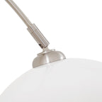Alverton 79 3/4" White Chrome Arc Lamp