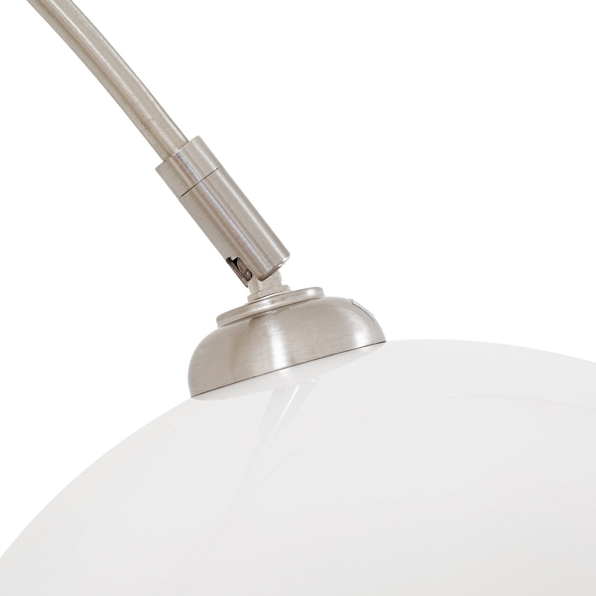 Alverton 79 3/4" White Chrome Arc Lamp