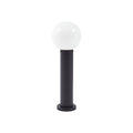 Lucande Dangan pillar light, black and white, height 23 in, glass