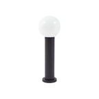 Lucande Dangan pillar light, black and white, height 23 in, glass