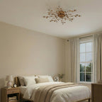 Lucande Bentas LED ceiling lamp, bronze, metal, Ø 31.5 inches