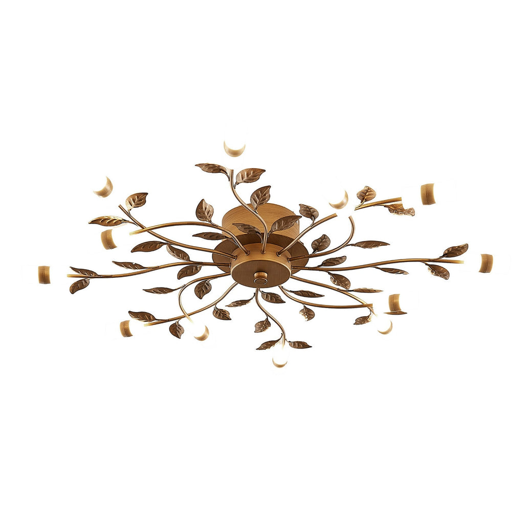 Lucande Bentas LED ceiling lamp, bronze, metal, Ø 31.5 inches