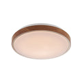 Lucande Mendosa LED ceiling light, wood, 11.8 inches