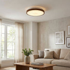 Lucande Mendosa LED ceiling light, wood, 11.8 inches