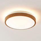 Lucande Mendosa LED ceiling light, wood, 11.8 inches