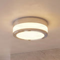 Flavi 9 1/4" Chrome and Glass Ceiling Light