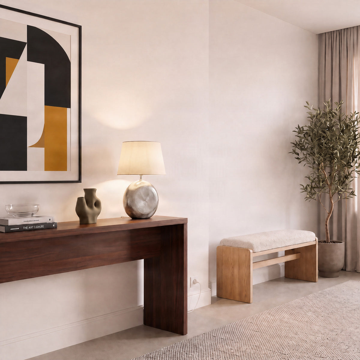 Florentino 19 1/4" White Ceramic Table Lamp