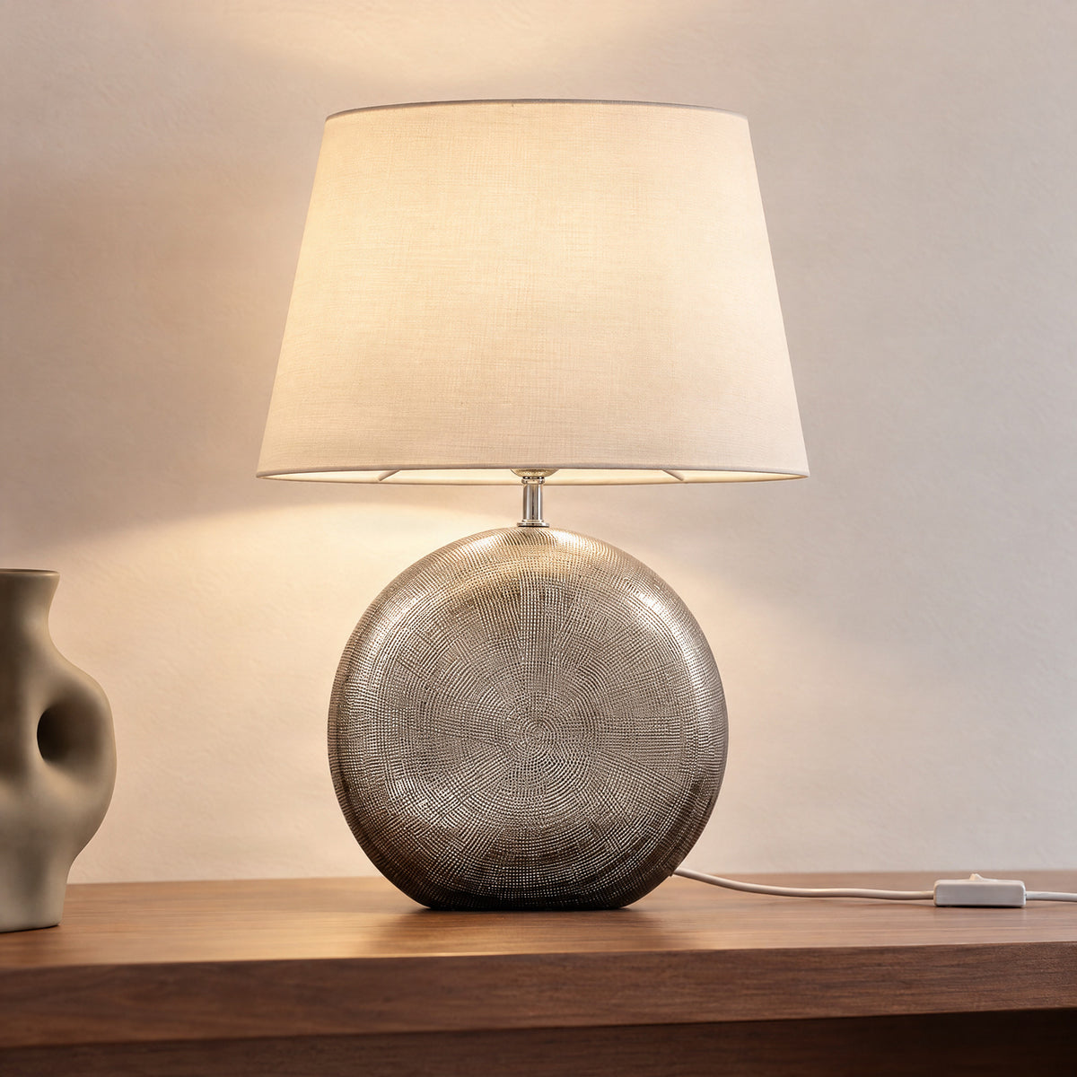 Florentino 19 1/4" White Ceramic Table Lamp