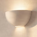 Pascali 5 1/4" White Plaster Wall Sconce