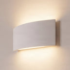 Lucande Naike wall light, width 13.7 in, white, plaster