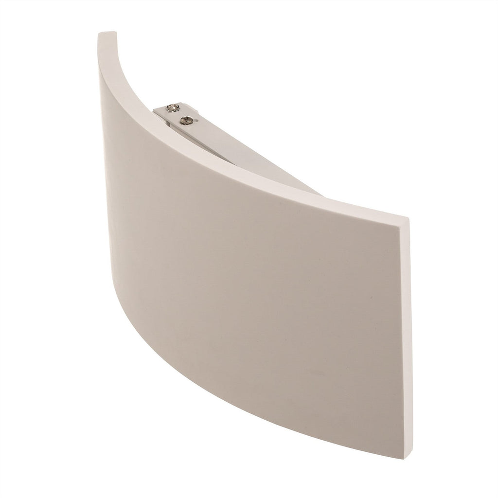 Lucande Naike wall light, width 13.7 in, white, plaster