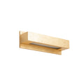 Lucande Emina wall light, gold, width 14 in, plaster