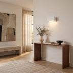 Lucande Tjada wall light, 8.6 in, white, plaster, can be painted