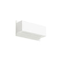 Lucande Tjada wall light, 8.6 in, white, plaster, can be painted
