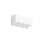 Lucande Tjada wall light, 8.6 in, white, plaster, can be painted