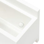 Lucande Tjada wall light, 8.6 in, white, plaster, can be painted
