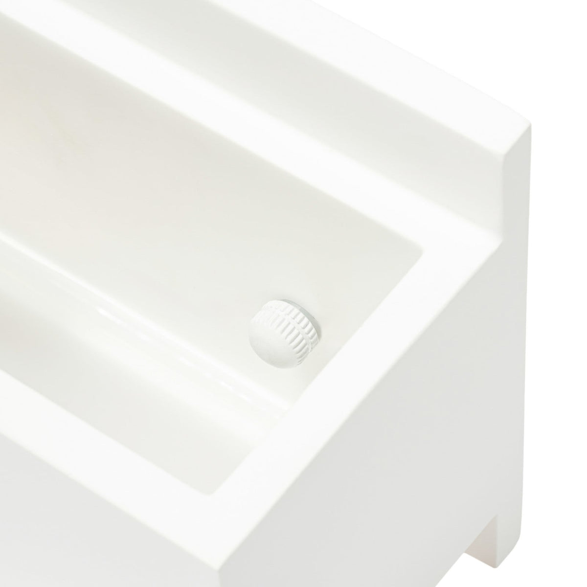 Lucande Tjada wall light, 8.6 in, white, plaster, can be painted