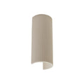 Lucande Colja wall light, round, height 12 in, plaster, beige
