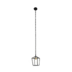 Lucande Henry pendant light, 1-bulb, black, metal
