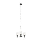 Elijah 16" Black Glass Pendant Light
