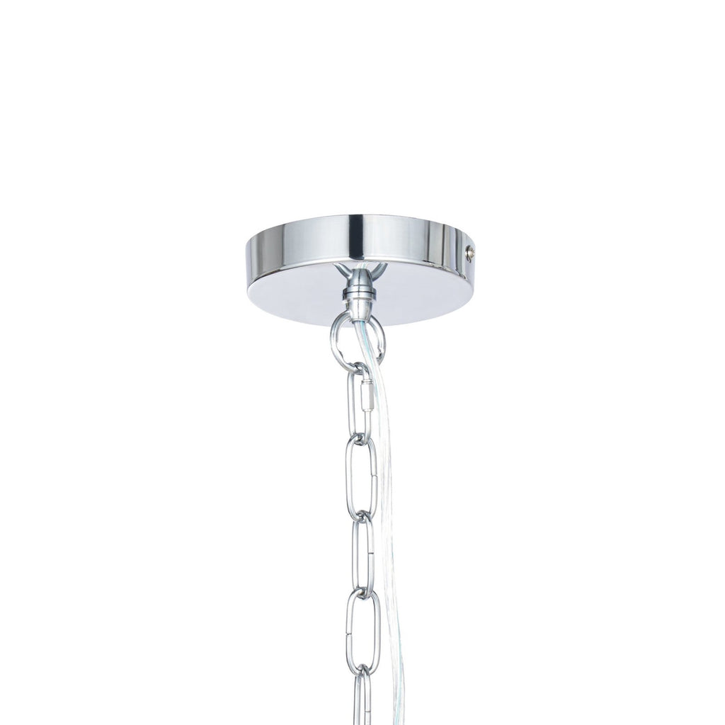 Naomi 16" Chrome Crystal Pendant Light
