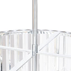 Naomi 16" Chrome Crystal Pendant Light
