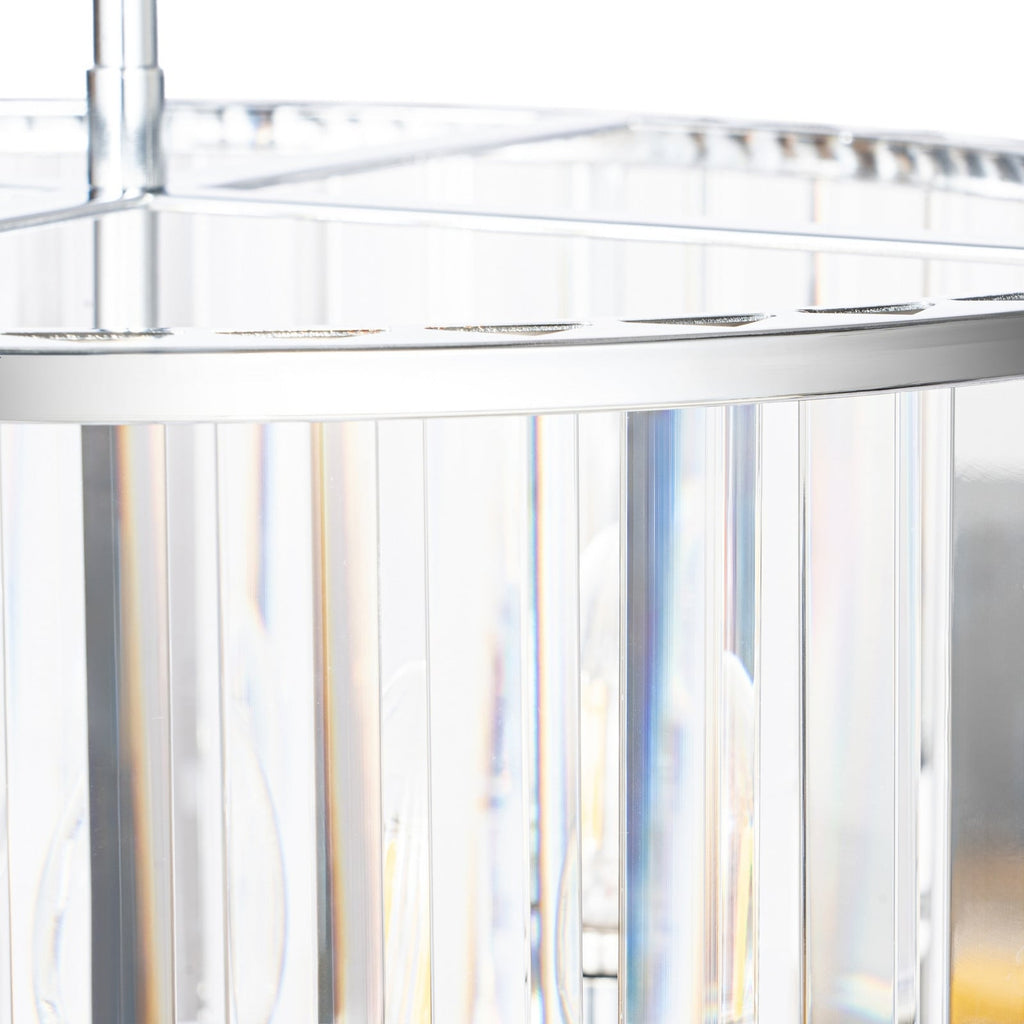 Naomi 16" Chrome Crystal Pendant Light