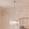 Naomi 16" Chrome Crystal Pendant Light