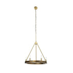 Lucande Eleanor chandelier, 6-bulb, Ø 21 in, gold, metal