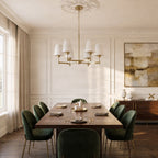 Stella 24 1/2" White Brass Pendant Light