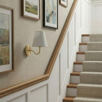 Claire 10" White Brass Wall Sconce
