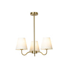 Claire 21" White Brass Pendant Light