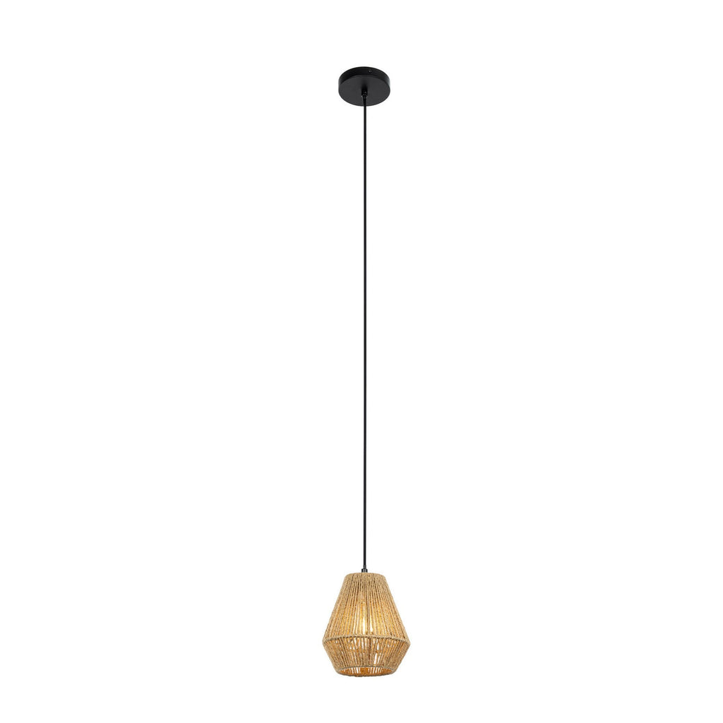 Lyla 7 1/4" Natural Hemp Cord Pendant Light