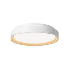 Lucande Adam LED ceiling light, white/wood, dimmable, CCT