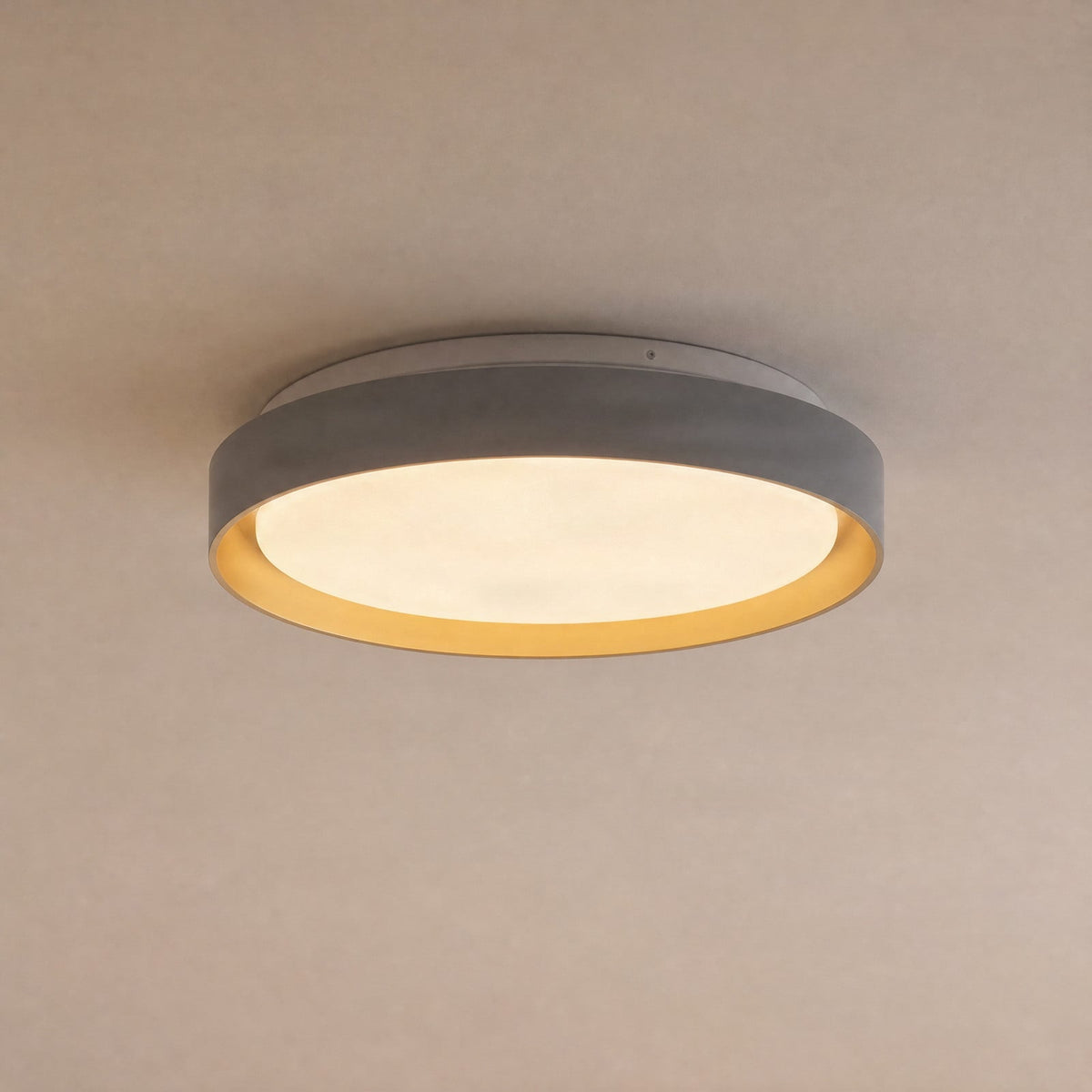 Lucande Adam LED ceiling light, white/wood, dimmable, CCT