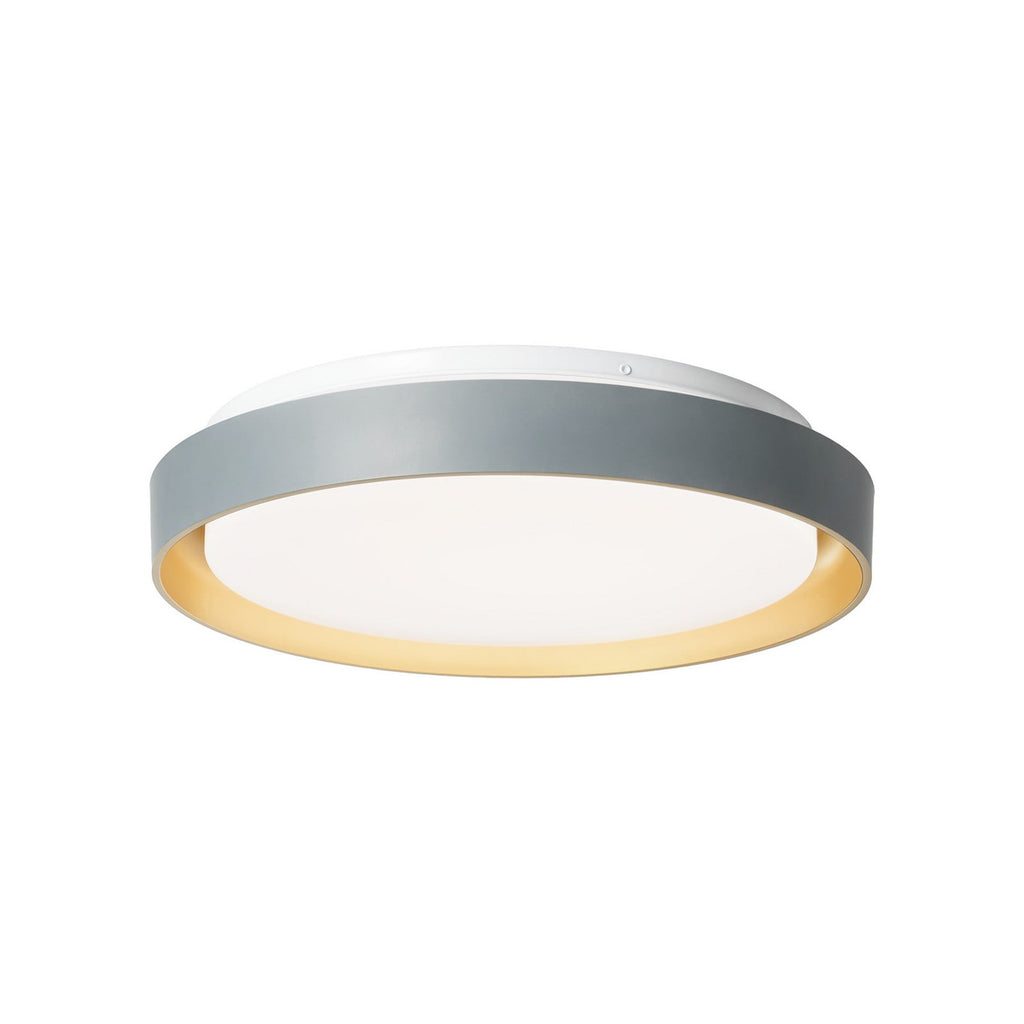 Lucande Aiden LED ceiling light, grey/gold, dimmable, CCT