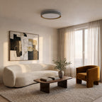 Lucande Aiden LED ceiling light, grey/gold, dimmable, CCT