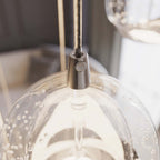 Hayley 15 3/4" Chrome Glass LED Pendant Light