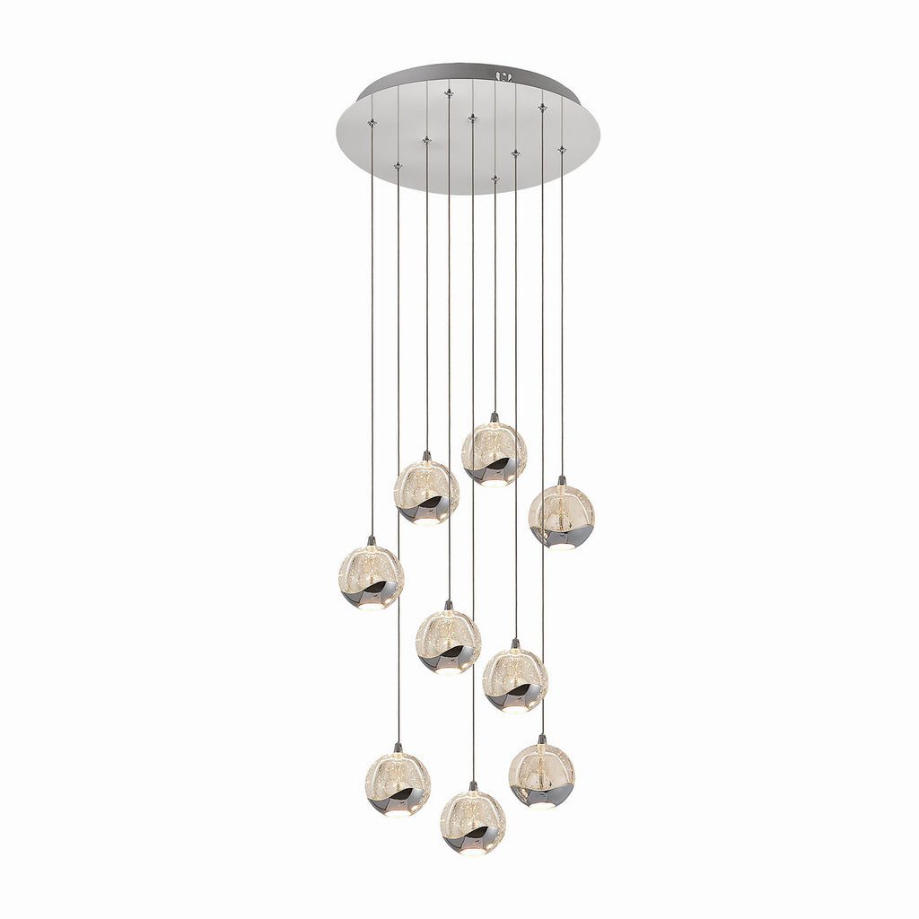 Hayley 15 3/4" Chrome Glass LED Pendant Light