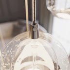 Hayley 15 3/4" Chrome Glass LED Pendant Light