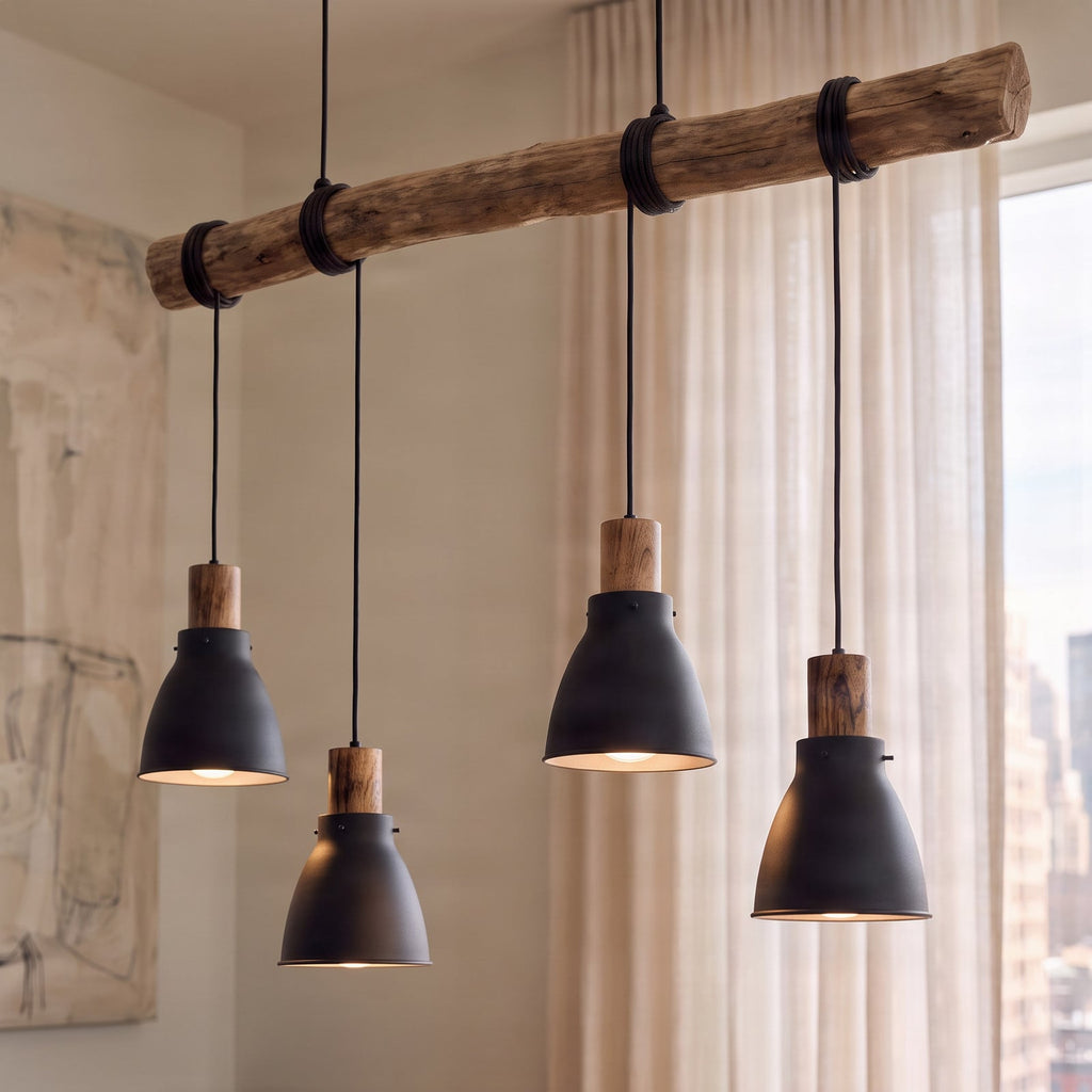 Trebale 35 3/4" Black Pendant Light