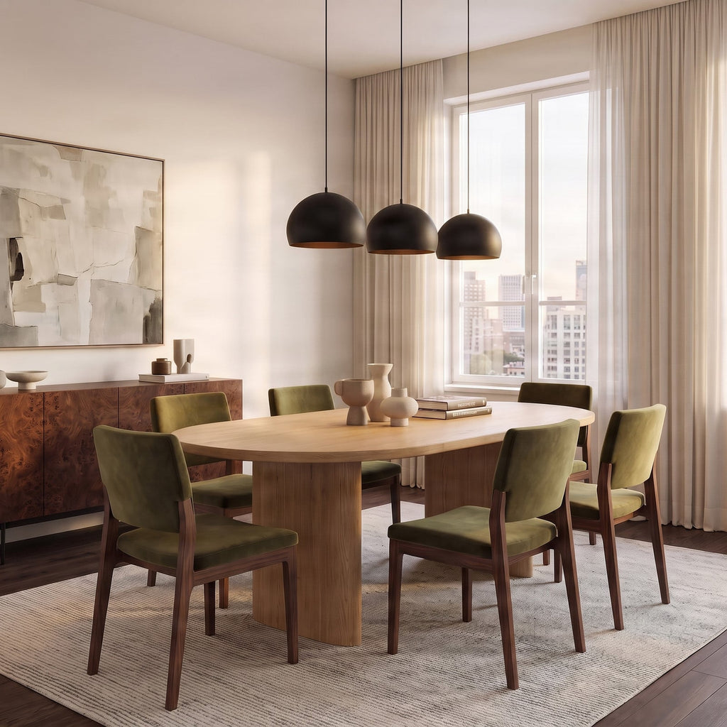 Tarjei 47 1/4" Black and Gold Pendant Light