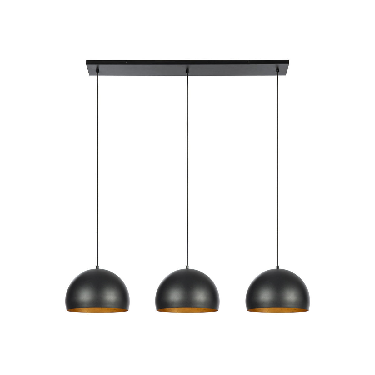 Tarjei 47 1/4" Black and Gold Pendant Light