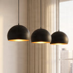 Tarjei 47 1/4" Black and Gold Pendant Light