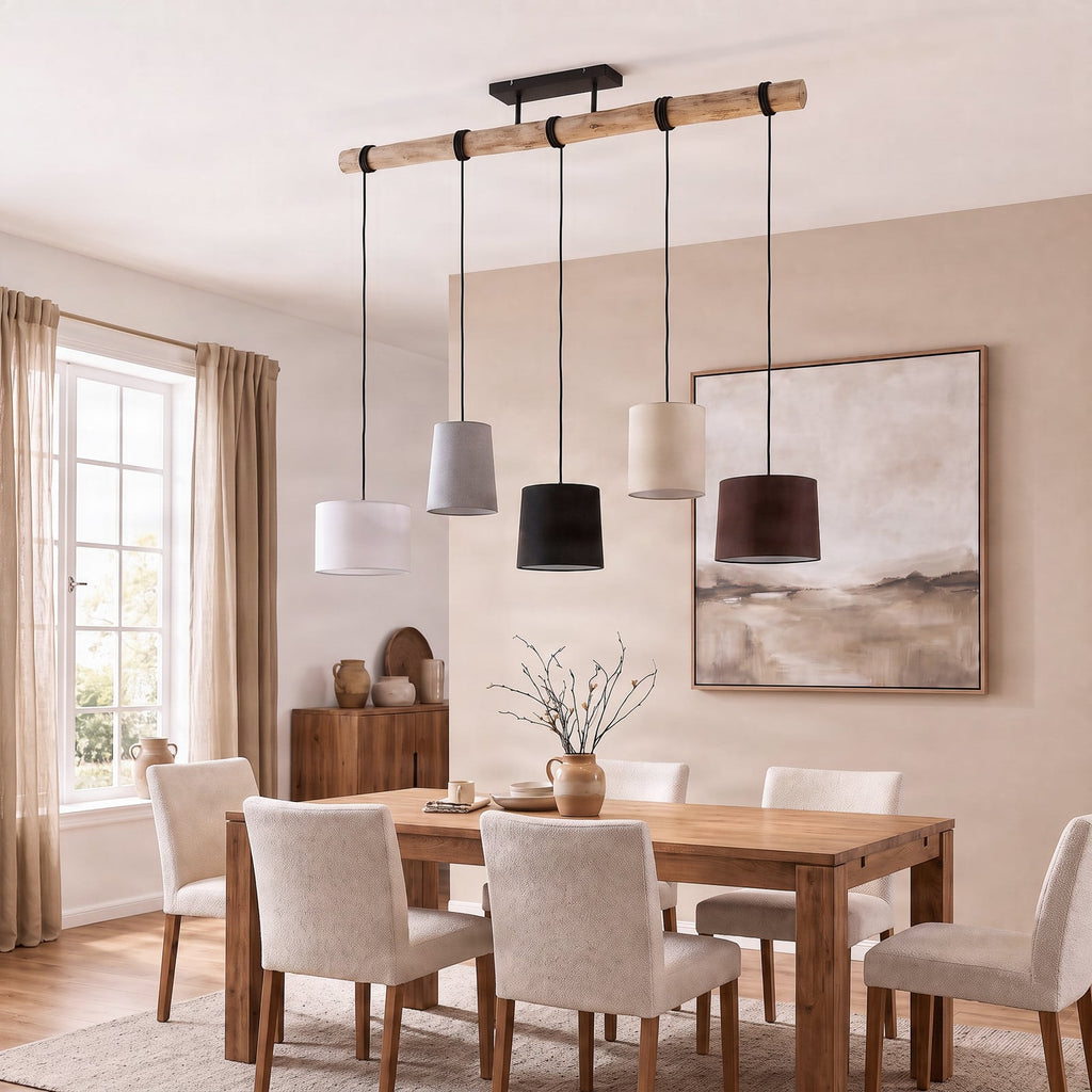 Amilia 51 3/4" Gray-Beige Pendant Light