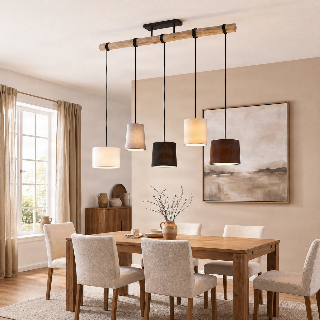 Amilia 51 3/4" Gray-Beige Pendant Light