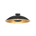 Lucande Emilienne ceiling light, 23.6 in, black and gold